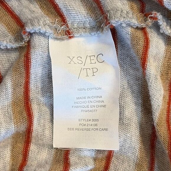 CAbi Skipper Striped Long Sleeve Tunic Top #3055 V Neck - Picture 6 of 6